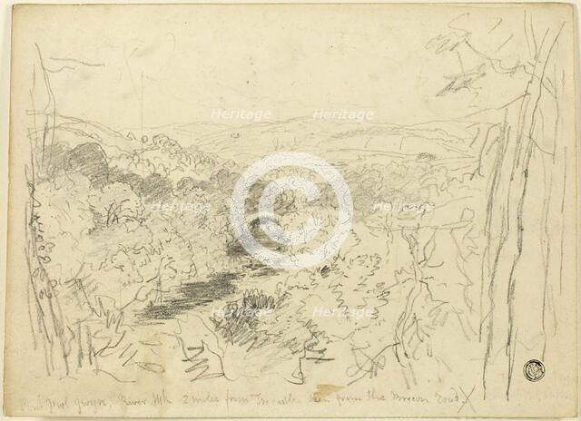 Pont Pwl Gwyn, River Usk, n.d. Creator: David Cox the elder.