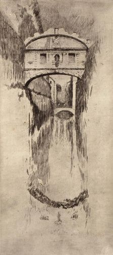 Ponto Sospiri, 1881. Creator: Otto Henry Bacher