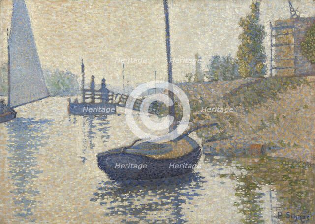 Ponton de la Félicité at Asnières (Opus no. 143), 1886.