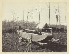 Pontoon Boat, Brandy Station, Virginia, February 1864. Creator: Alexander Gardner