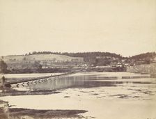 Pontoon Bridge, Across the Potomac, at Berlin, Maryland, November 1862, 1862. Creator: Alexander Gardner