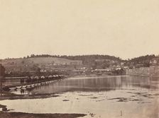 Pontoon Bridge Across the Potomac, Berlin, October 1862, 1862. Creator: Alexander Gardner