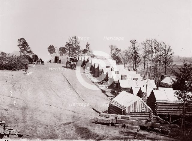 Pontoon Bridge at Deep Bottom, James River, 1864. Creator: Andrew Joseph Russell.