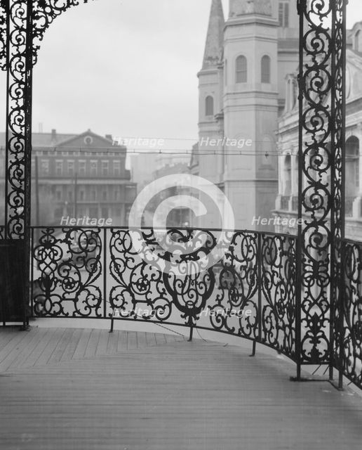 Pontalba buildings, New Orleans, between 1920 and 1926. Creator: Arnold Genthe.