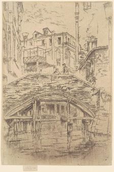 Ponte del Piovan, 1879-1880. Creator: James Abbott McNeill Whistler