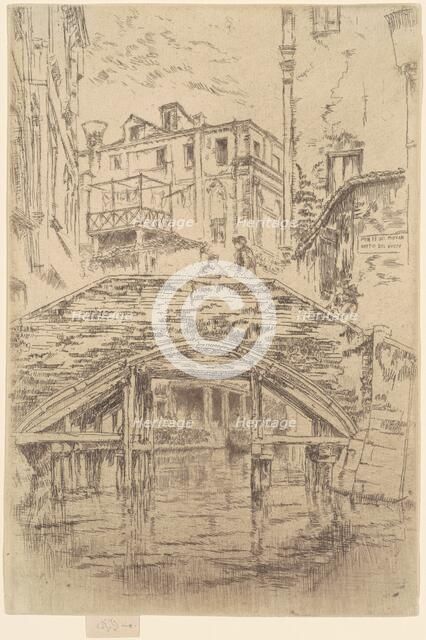 Ponte del Piovan, 1879-1880. Creator: James Abbott McNeill Whistler.