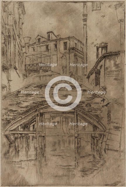 Ponte del Piovan, 1879-1880. Creator: James Abbott McNeill Whistler.