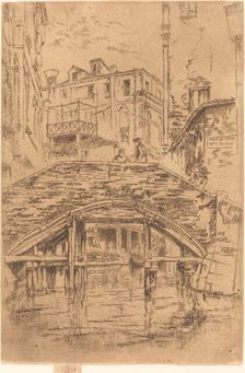 Ponte del Piovan, 1880. Creator: James Abbott McNeill Whistler