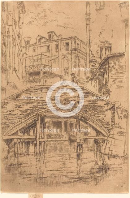 Ponte del Piovan, 1880. Creator: James Abbott McNeill Whistler.