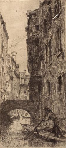 Ponte del Pistor, 1880. Creator: Otto Henry Bacher