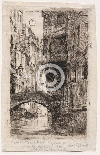 Ponte del Pistor. Creator: Otto H. Bacher (American, 1856-1909).