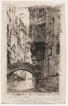Ponte del Pistor. Creator: Otto H. Bacher (American, 1856-1909)
