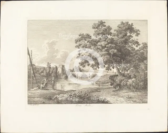 Ponte Molle, 1792. Creator: Jacob Wilhelm Mechau.