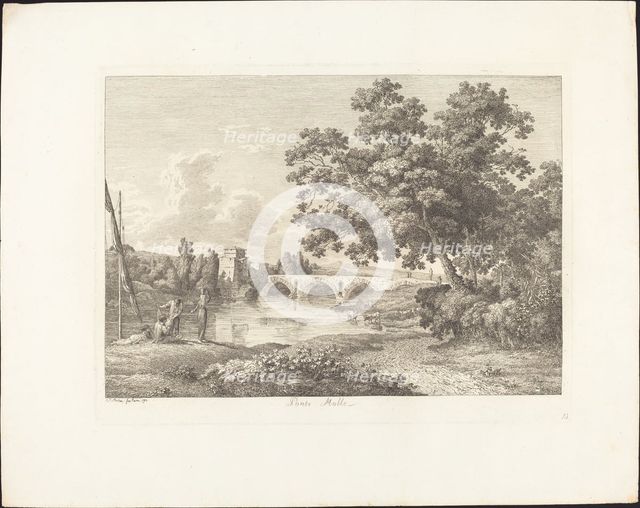 Ponte Molle, 1792. Creator: Jacob Wilhelm Mechau.