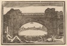 Ponte Vecchio, Florence, 1621. Creator: Edouard Eckman