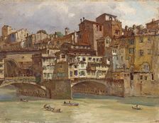 Ponte Vecchio, Florence, 1926. Creator: Anna Richards Brewster
