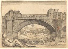 Ponte Vecchio, Florence, c. 1622. Creator: Jacques Callot
