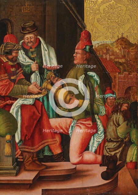 Pontius Pilate Washes His Hands, 1521. Creator: Swabian master (active ca. 1500).