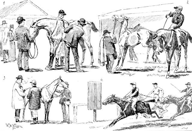 Pony and Galloway races at the Ranelagh Club on Boat-Race Day, 1890. Creator: Unknown.