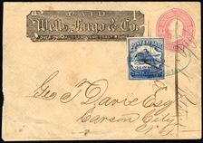 Pony Express to Carson City, NV cover, 1862. Creator: Unknown