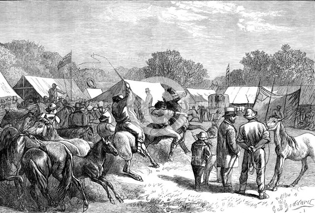 Pony Fair in the New Forest, 1871. Creator: Unknown.