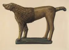 Poodle, c. 1937. Creator: Mina Lowry