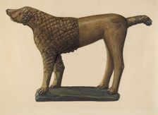 Poodle, c. 1937. Creator: Mina Lowry