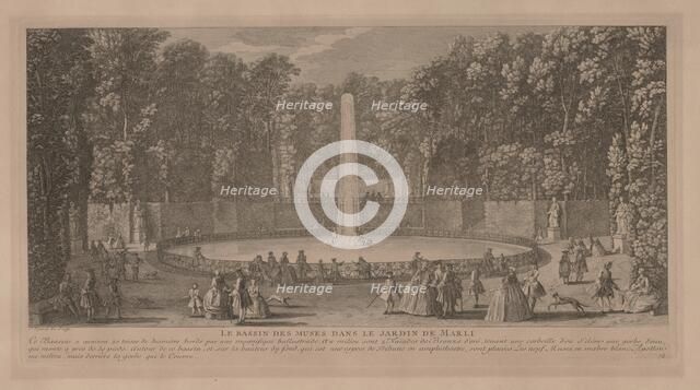 Pool of the Muses at Marli. Creator: Jacques Rigaud (French, 1681-1754).