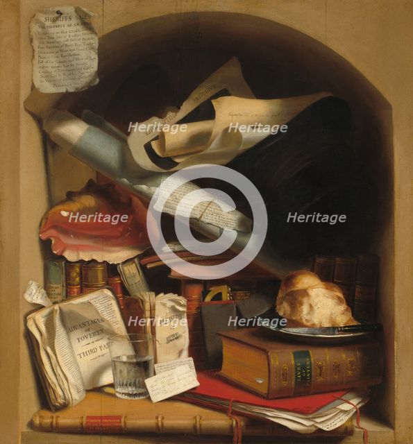 Poor Artist's Cupboard, c. 1815. Creator: Charles Bird King.
