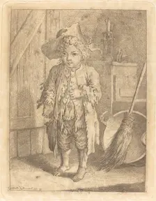 Poor Boy Showing His Navel, 1758. Creator: Daniel Nikolaus Chodowiecki