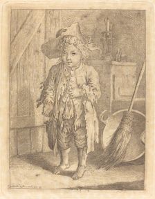 Poor Boy Showing His Navel, 1758. Creator: Daniel Nikolaus Chodowiecki