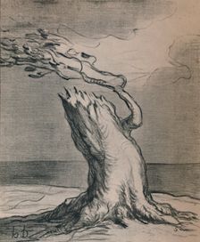 Poor France! The Trunk Is Blasted 1871, (1946). Artist: Honore Daumier