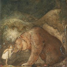 Poor little bear!, 1912. Artist: Bauer, John (1882-1918)