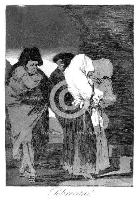 'Poor little girls!', 1799. Artist: Francisco Goya