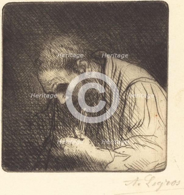 Poor Man (Pauvre homme). Creator: Alphonse Legros.