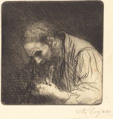 Poor Man (Pauvre homme). Creator: Alphonse Legros