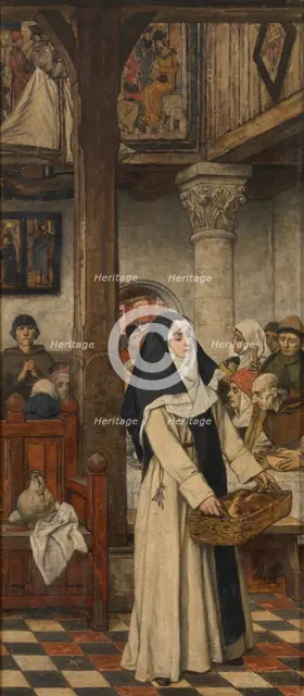 Poor Relief, 1898. Creator: Albrecht De Vriendt.