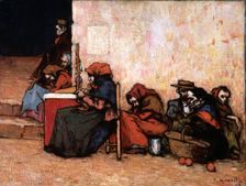 Poors 1899, oil by Isidro Nonell