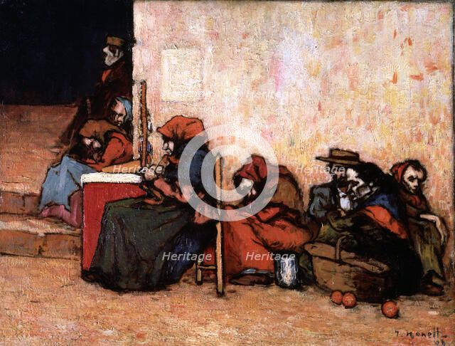  'Poors', 1899, oil by Isidro Nonell.