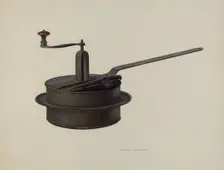 Popcorn Popper, c. 1940. Creator: Oscar Bluhme
