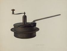 Popcorn Popper, c. 1940. Creator: Oscar Bluhme