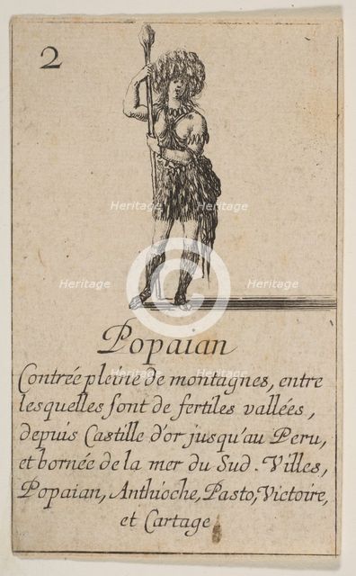 Popayan, from 'Game of Geography' (Jeu de la Géographie), 1644. Creator: Stefano della Bella.