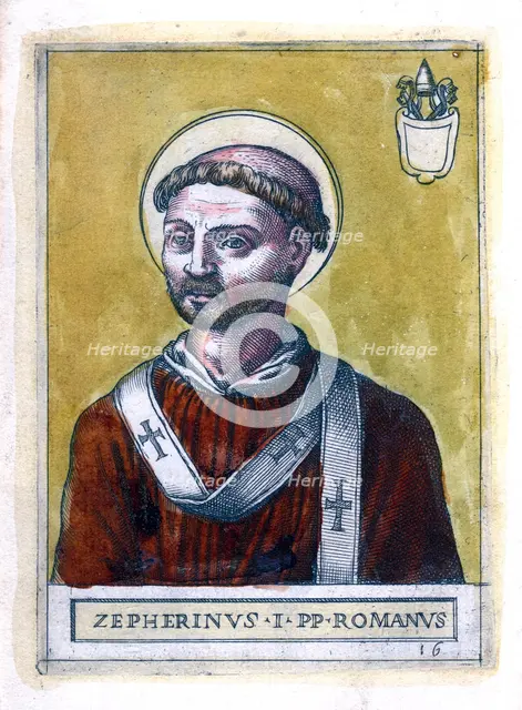 Pope Zephyrinus I. Artist: Unknown
