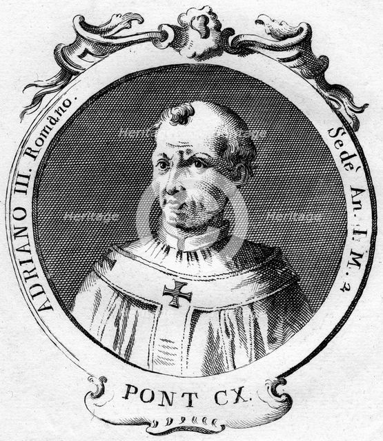Pope Adrian III. Artist: Unknown