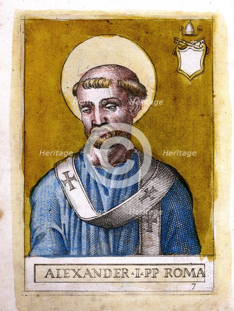 Pope Alexander I. Artist: Unknown