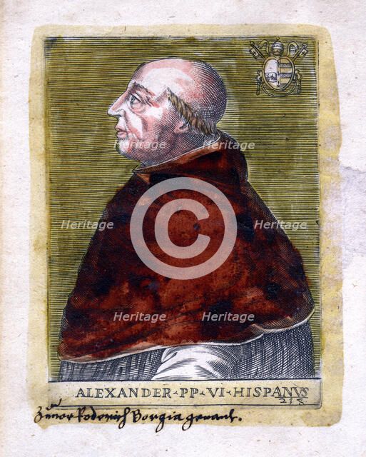 Pope Alexander VI. Artist: Unknown