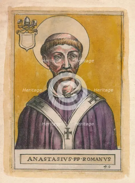 Pope Anastasius I. Creator: Unknown.