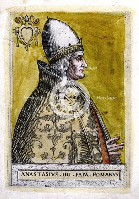 Pope Anastasius IV. Artist: Unknown