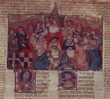 Pope Boniface VIII and the sacred college, 1328. Creator: Unknown