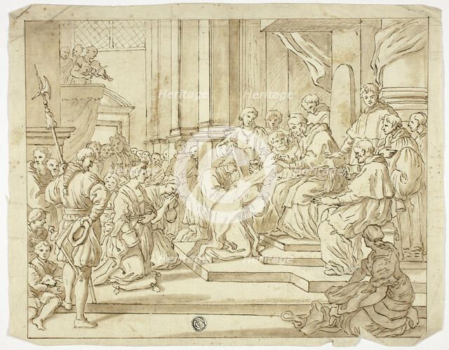 Pope Blessing Nun, n.d. Creator: Unknown.